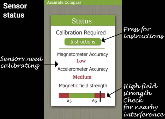Android Sensor Calibration Warnings