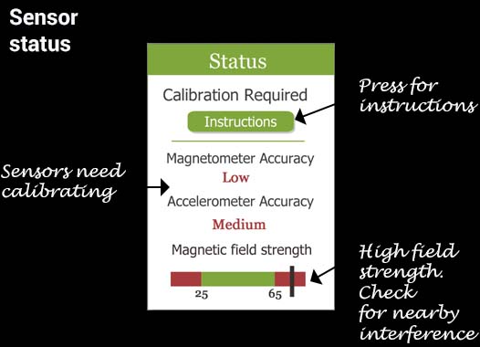 Android Sensor Calibration Warnings